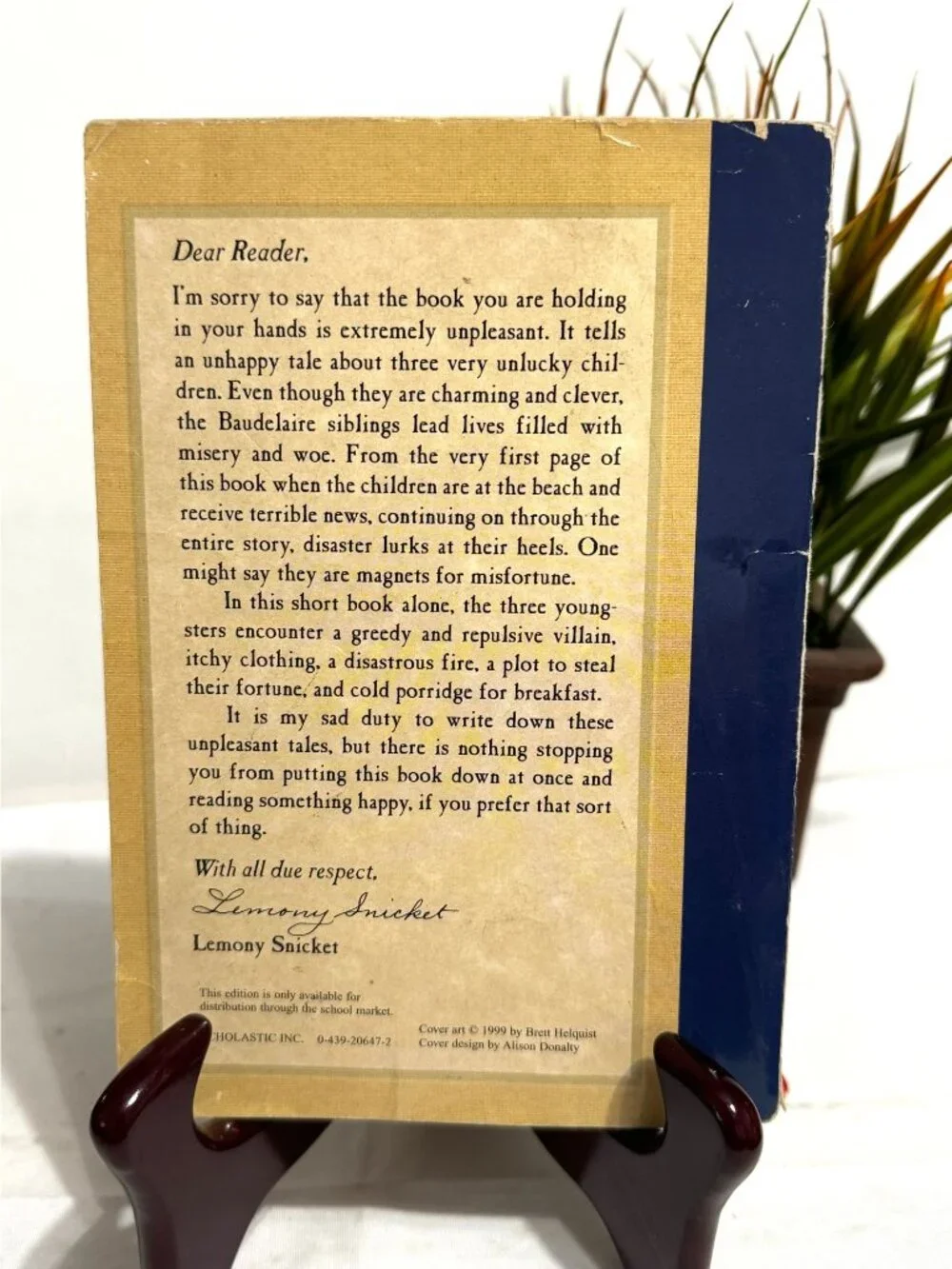 A Series Of Unfortunate Events: The Bad Beginning By Lemony Snicket Book